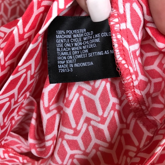 Worthington Coral Faux Wrap Long Sleeved Blouse MP - Picture 7 of 8